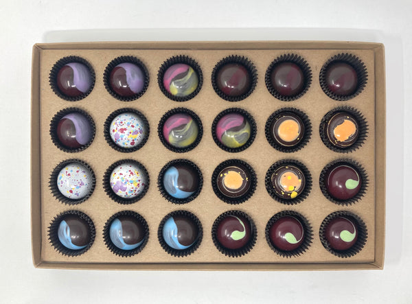 24 Piece Vegan Favorites Bonbon Box – Naked Chocolate