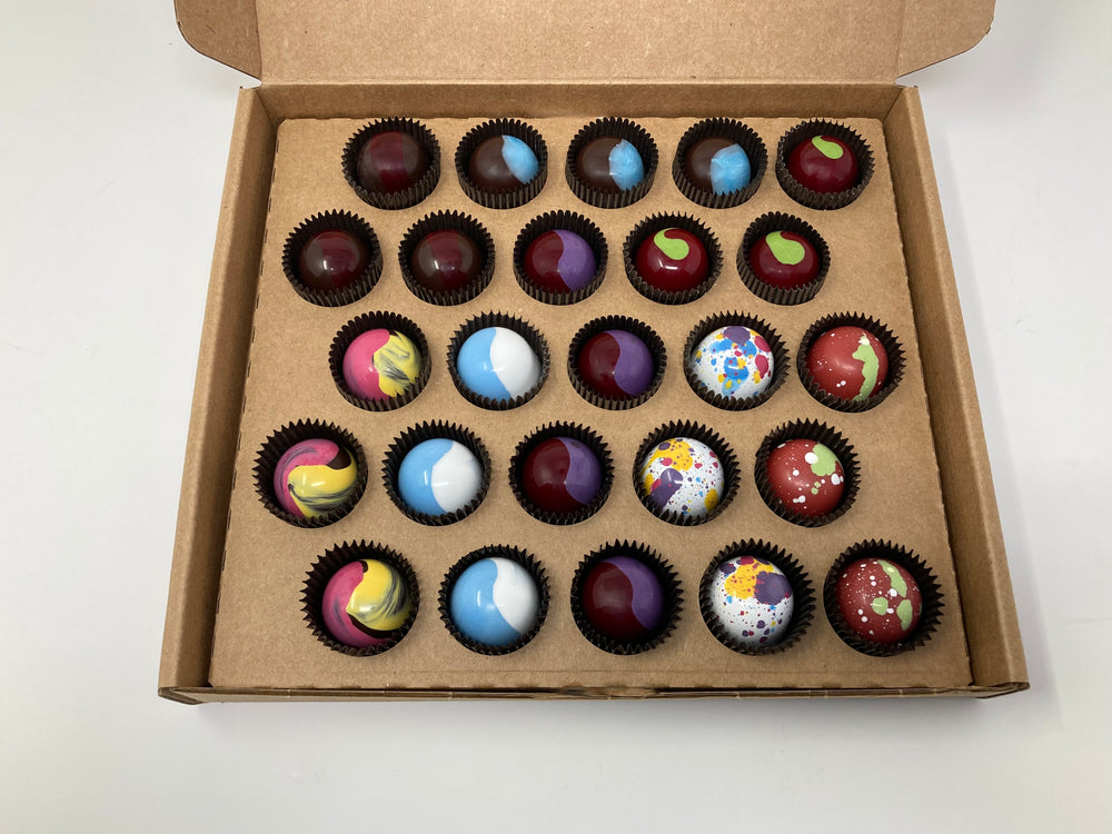25 Piece Vegan Favorites Bonbon Box – Naked Chocolate